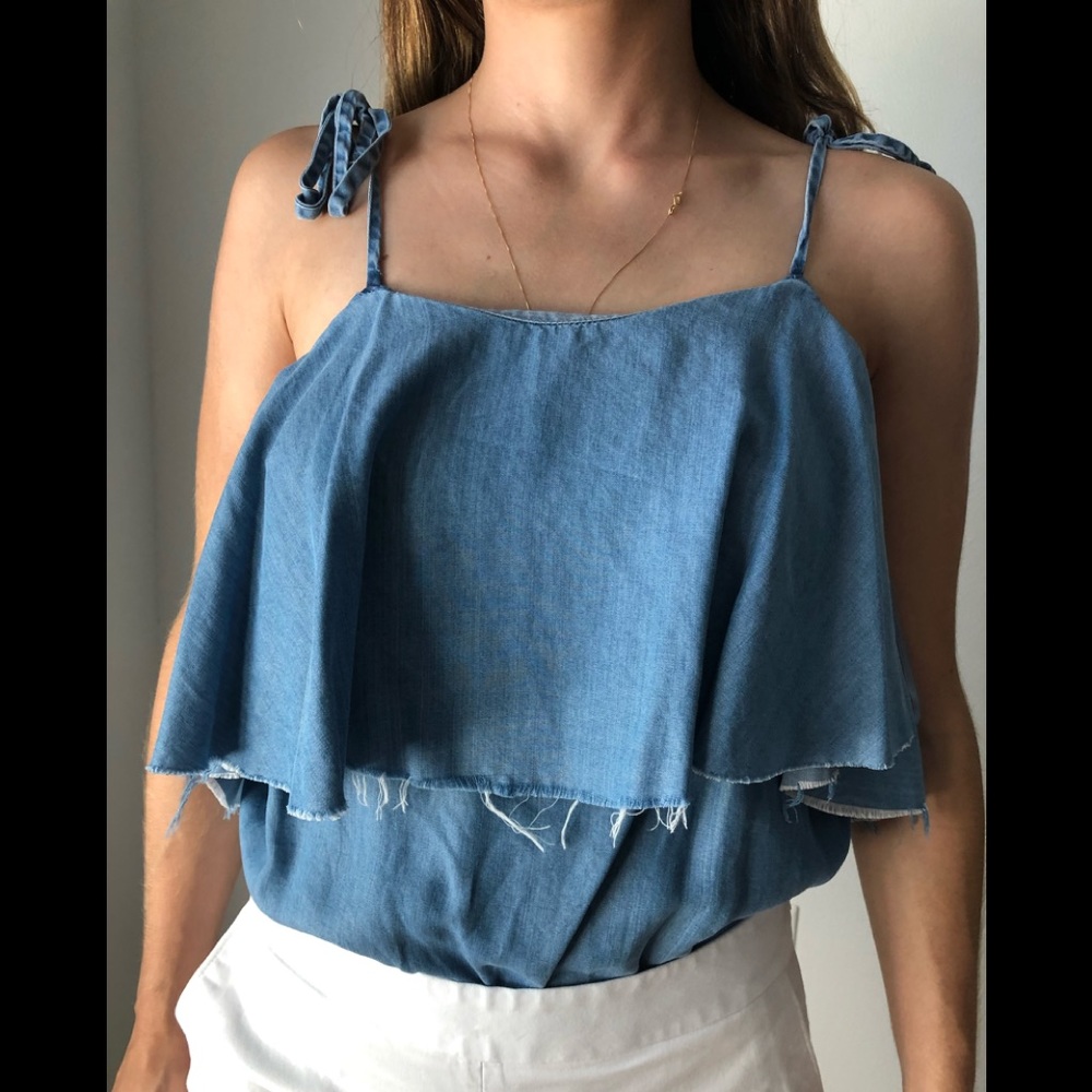 ZARA Trafaluc Denimware Bodysuit